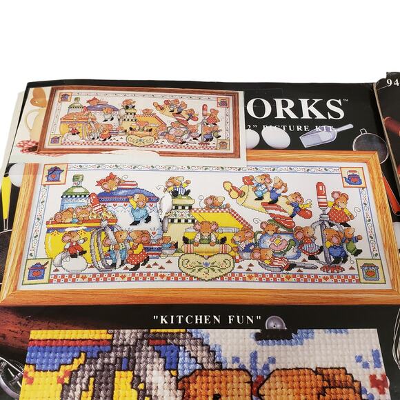 Design Works Cross Stitch Sew Mice Friends Vintage Cross Stitch Kitchen Fun - Picture 4 of 15